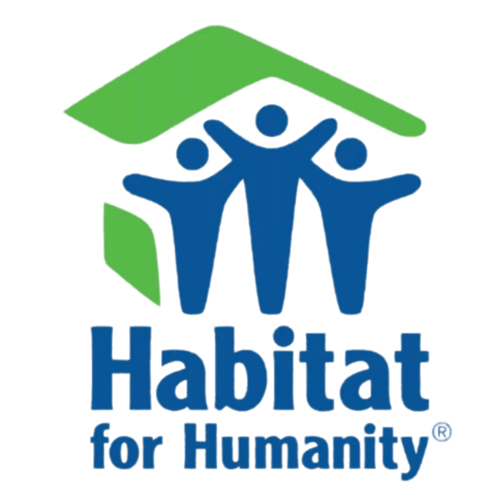 Logo of Habitat for Humanity with text describing ACS customized training on Affordable Housing Administration statewide in New Jersey